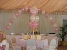 single pearl garland with double bubble